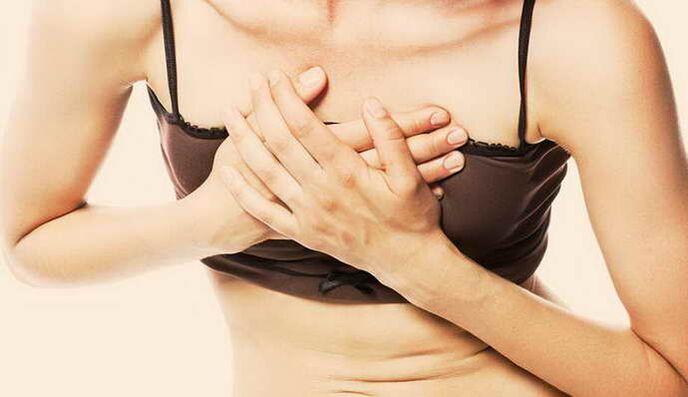 Pain for breast osteandrosis