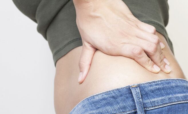 After normal hypothermia, acute pain in the lower back may appear.