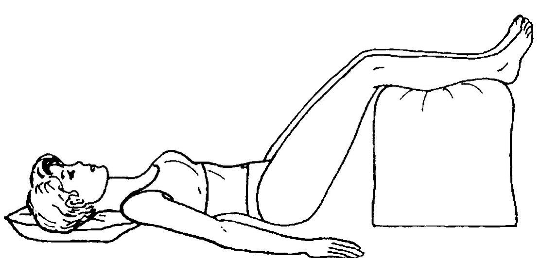 Excellent posture to relieve lower back pain.